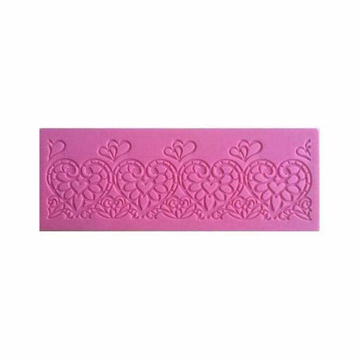 Buy Beautiful Artistic Heart Lace Silicone Mold | Bakell