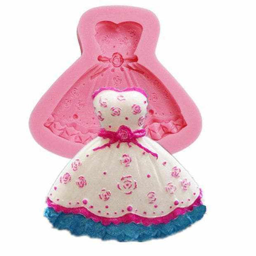 Beautiful Ballroom Dress Silicone Mold | Bakell.com