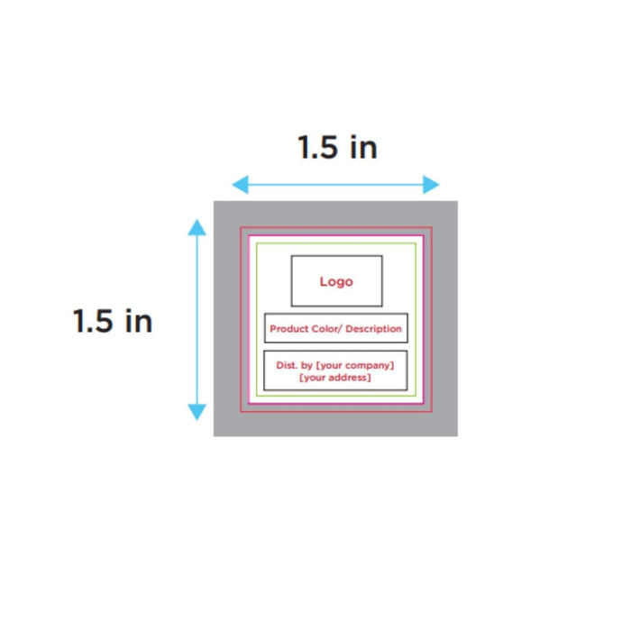 Bespoke Custom Label Upgrade (1x1 Gift Box Label)-bakell