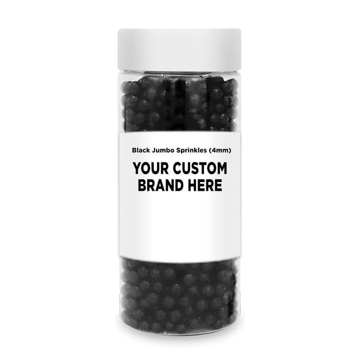 Black 4mm Sprinkle Beads | Private Label (48 units per/case) | Bakell