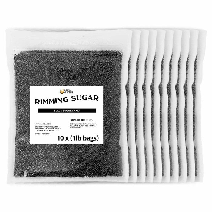 Buy Now Black Cocktail Rimming Sugar | Bulk Sizes | Drink Accessories