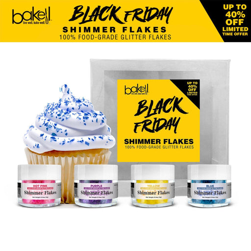 Black Friday Edible Flakes Combo Pack C | Edible Toppers | Bakell