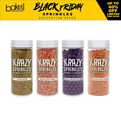 Black Friday Krazy Sprinkles Combo Pack B (4 PC SET) | Bakell