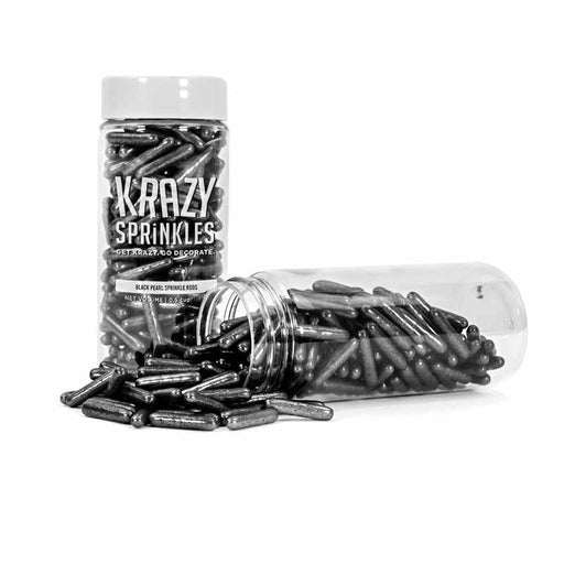 Black Pearl Rods Sprinkles-Krazy Sprinkles_HalfCup_Google Feed-bakell