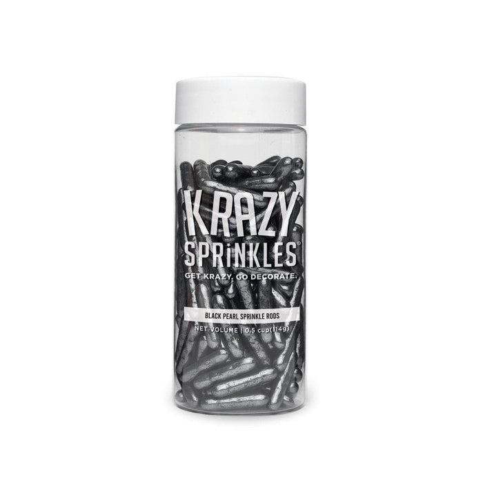 Black Pearl Rods Sprinkles-Krazy Sprinkles_HalfCup_Google Feed-bakell