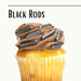 Black Pearl Rods Edible Sprinkles | Krazy Sprinkles Bakell