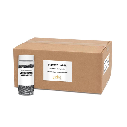Black Pearl Rods Sprinkles | Private Label (48 units per/case) | Bakell