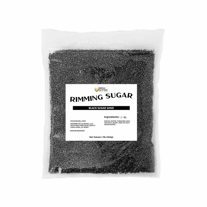 Purchase Now Black Rimming Sugar Tins - Cocktail Sugar -Bakell