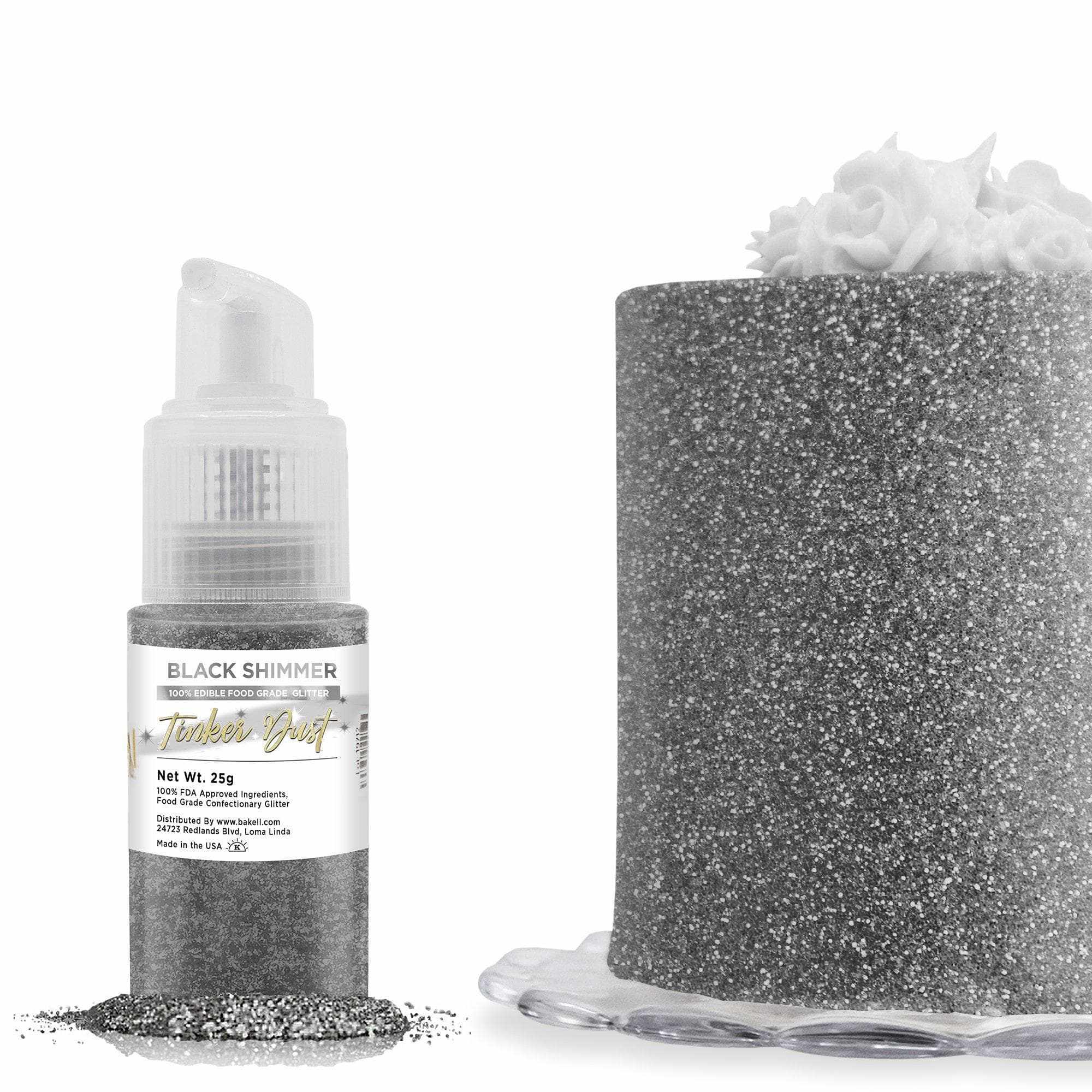 Buy Black Glitter 25g Spray Pump | Tinker Dust® | Bakell