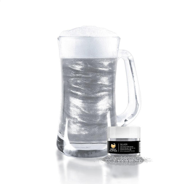 Raiders Football Inspired Black and Silver Edible Glitter Team Colors