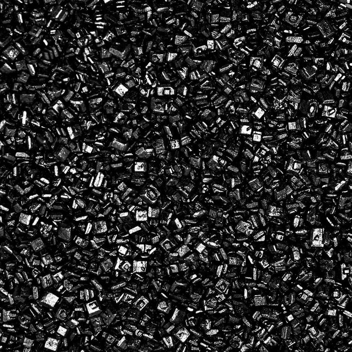 Close Up View of Black Sanding Sugar | bakell.com