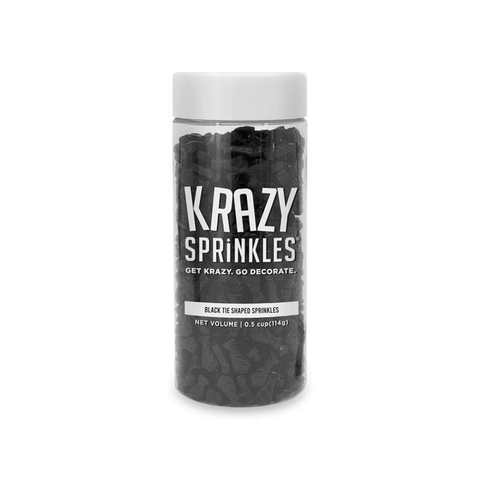 Black Tie Shaped Sprinkles-Krazy Sprinkles_HalfCup_Google Feed-bakell