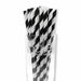 Black & White Candy Cane Striped Cake Pop Party Straws | Bulk Sizes-Cake Pop Straws_Bulk-bakell