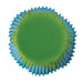 Blue and Green Petal Cut Cupcake Wrappers & Liners | Bakell.com
