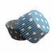Blue and White Polka Dot Standard Size Cupcake Wrappers & Liners | Bakell® Baking Products