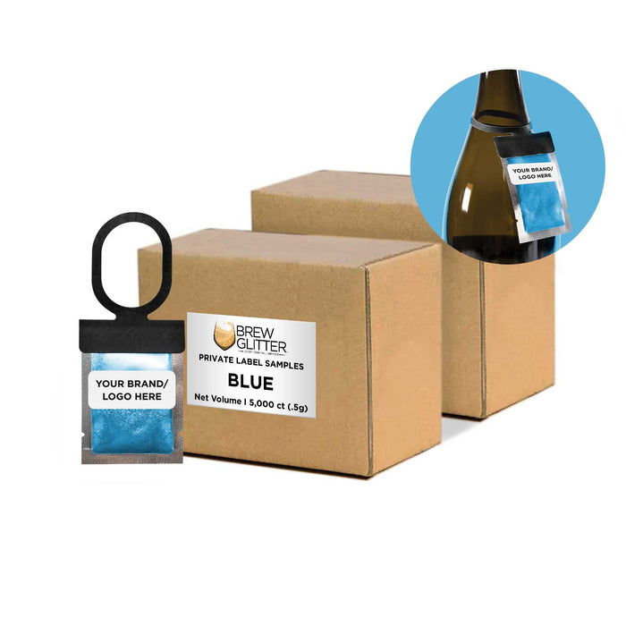 Blue Brew Glitter Private Label Hang Tag Neckers | Bakell