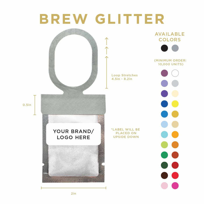 Blue Brew Glitter Private Label Hang Tag Neckers | Bakell