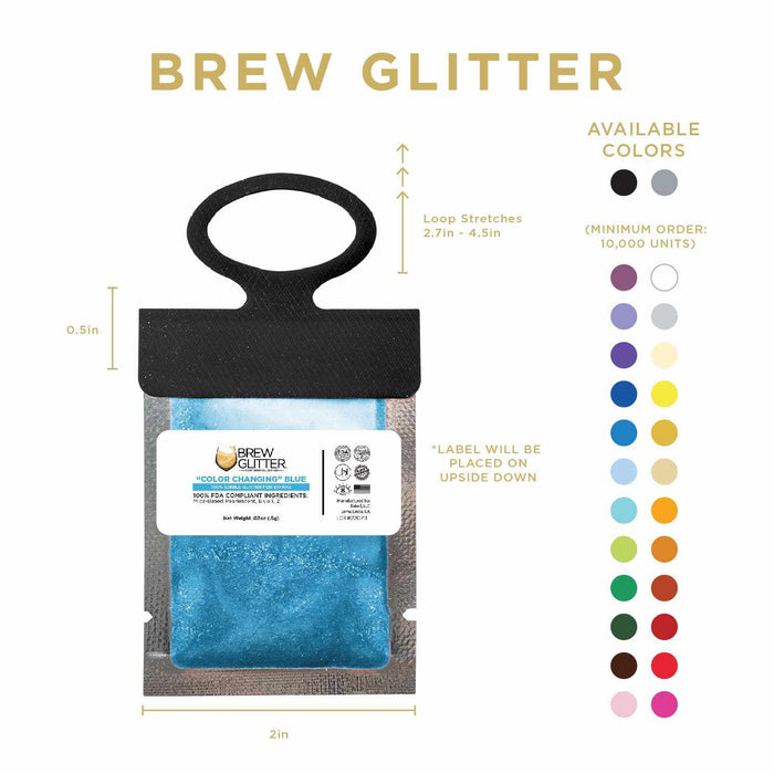 Blue Brew Glitter Hang Tag Wholesale Neckers | Bakell