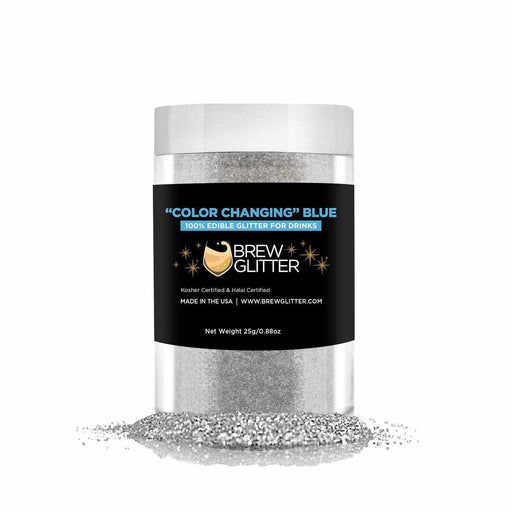 Bulk Size Blue Color Changing Glitter| Beverage Glitters | Bakell