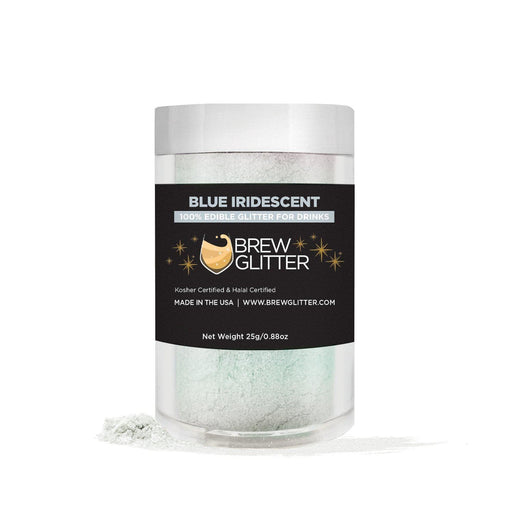 Blue Iridescent Edible Glitter, Bulk Size | Beverage & Beer Glitters