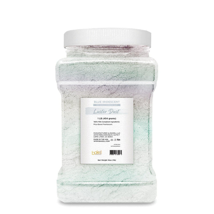 Blue Iridescent Luster Dust | 100% Edible & Kosher Pareve | Wholesale | Bakell.com