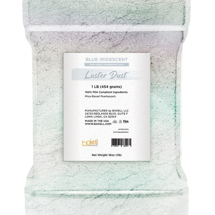 Blue Iridescent Luster Dust | 100% Edible & Kosher Pareve | Wholesale | Bakell.com