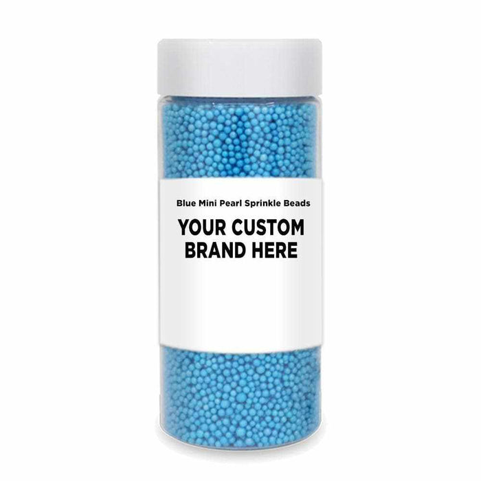 Blue Mini Pearl Sprinkle Beads | Private Label (48 units per/case) | Bakell
