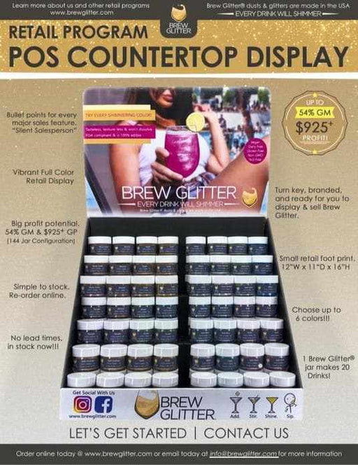 Brew Glitter Point of Sale Display Stand (Stand Only) | Bakell®
