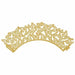 Bulk Bright Gold Butterfly Lace Cupcake Wrappers & Liners | Bakell.com
