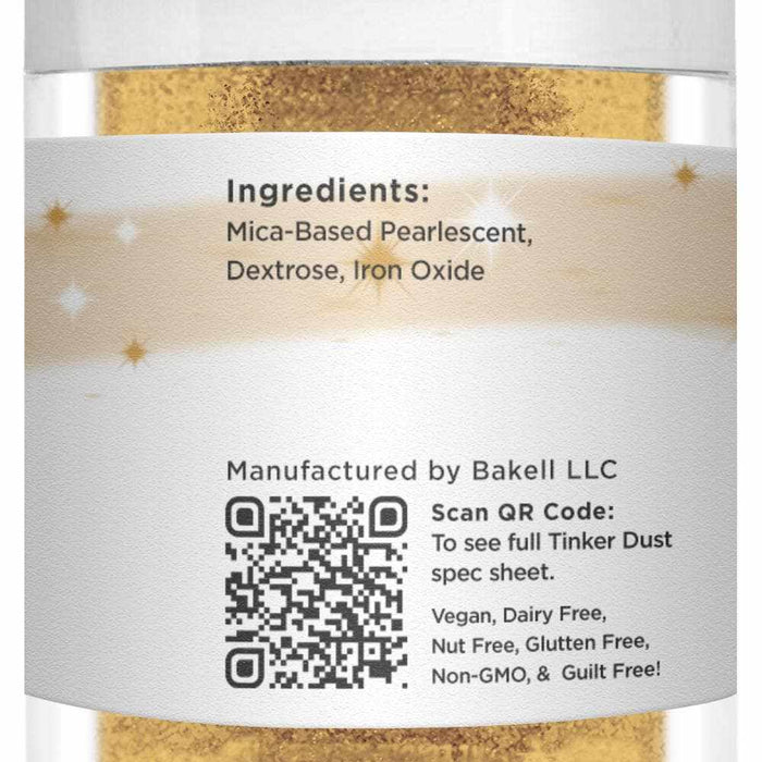 Bulk Bright Gold Edible Tinker Dust | #1 Site for Glitter | Bakell