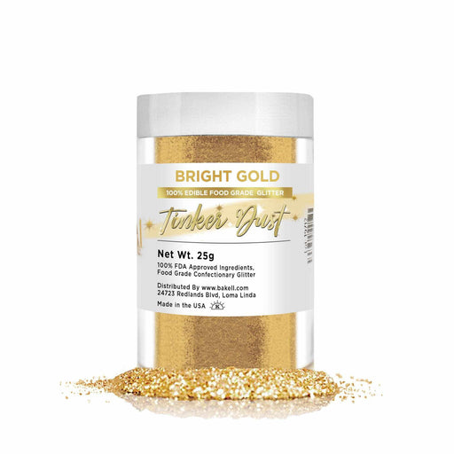 Bulk Bright Gold Edible Tinker Dust | #1 Site for Glitter | Bakell