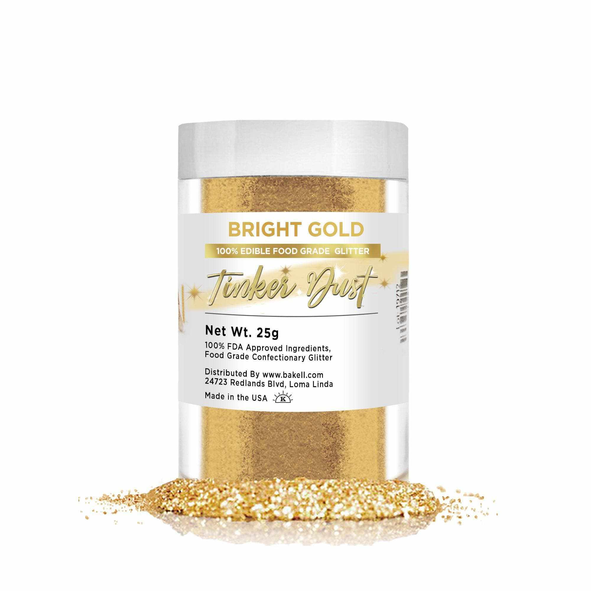 Bulk Bright Gold Edible Tinker Dust, #1 Site for Glitter