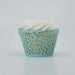 Bright Teal Lace Cupcake Wrappers & Liners  | Bakell® Baking Products