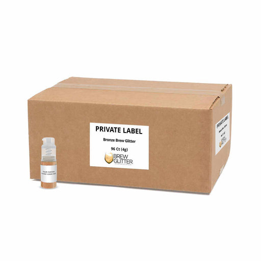 Bronze Brew Glitter | Private Label Your Brand Logo on Bakell's Pump