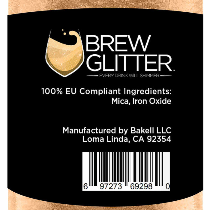 Buy EU Bronze Brew Glitter® Edible Glitter for Drinks Wholesale | 