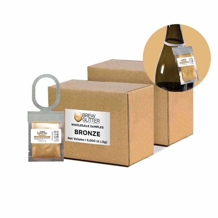 Buy Bronze Brew Glitter Hang Tags Wholesale by the Case  | Bakell