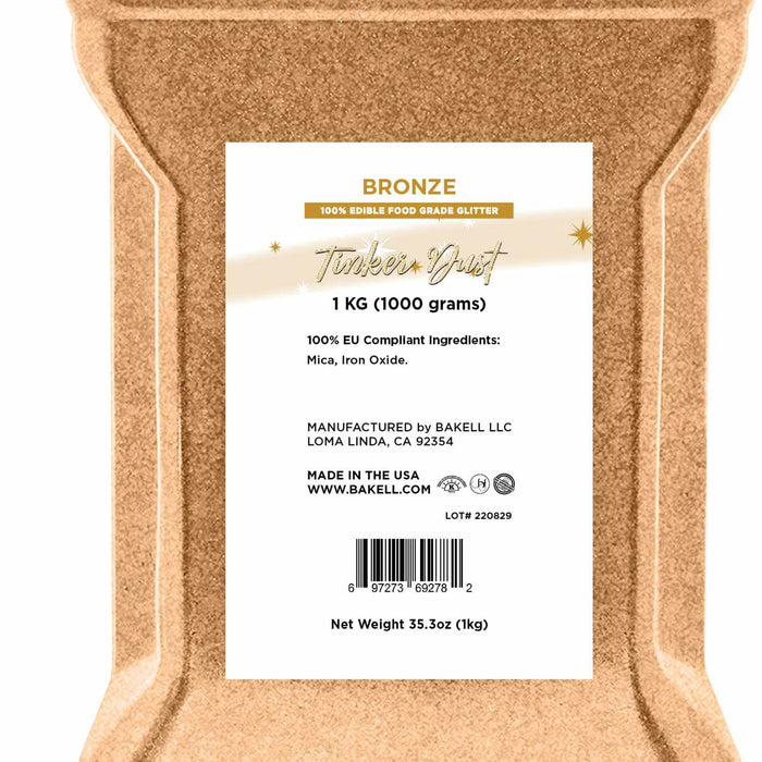 Save on Bronze EU Tinker Dust® Edible Glitter Wholesale | E171-free
