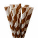 Brown Candy Cane Stripes Cake Pop Party Straws-Cake Pop Straws-bakell