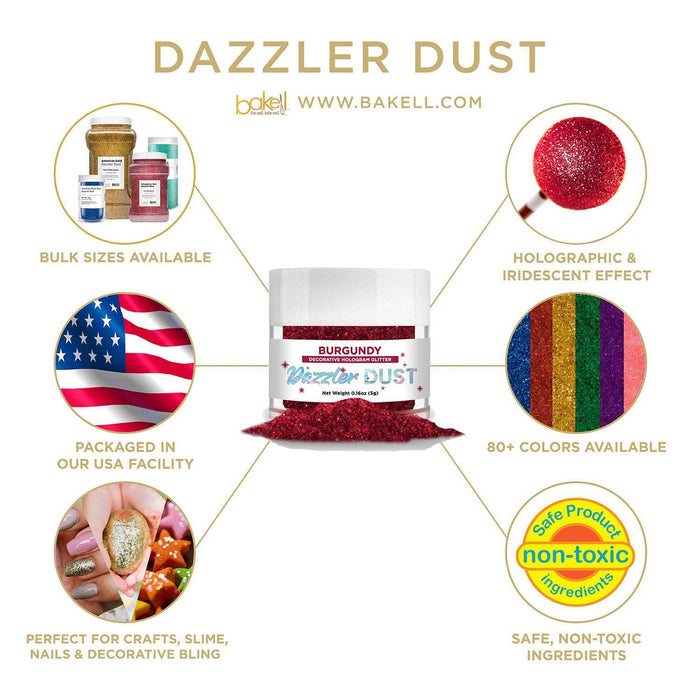 Wholesale Burgundy Red Dazzler Dust | Bakell