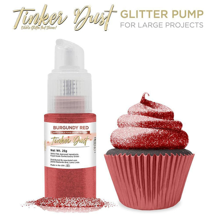 Burgundy Red Tinker Dust® Glitter | Spray Pump by the Case-Wholesale_Case_Tinker Dust Pump-bakell