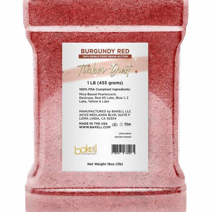 Burgundy Red Tinker Dust Glitter | Wholesale | Bakell