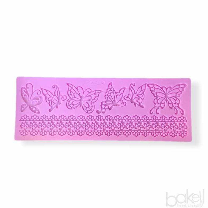 Butterfly and Lace Decorating Silicone Mold | Bakell.com