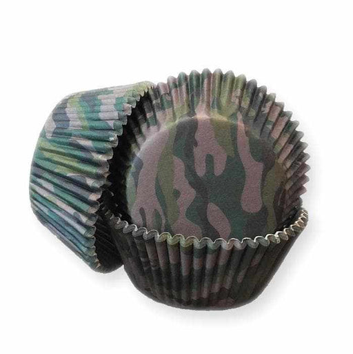 Camouflage Forest Print Standard Size Cupcake Wrappers & Liners  | Bakell® Baking Products