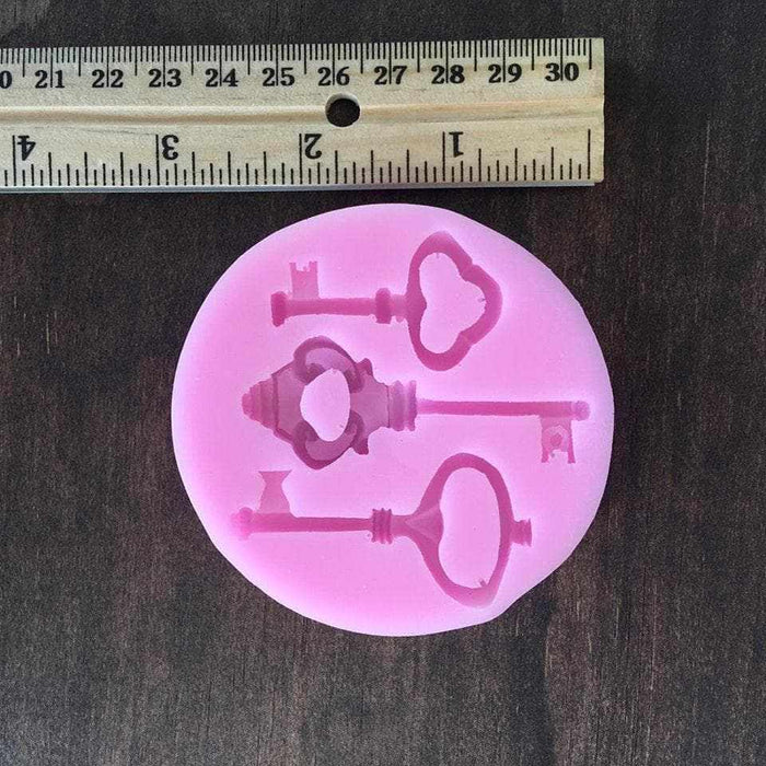 Castle Fairy Tale Keys Set Silicone Mold | Bakell.com