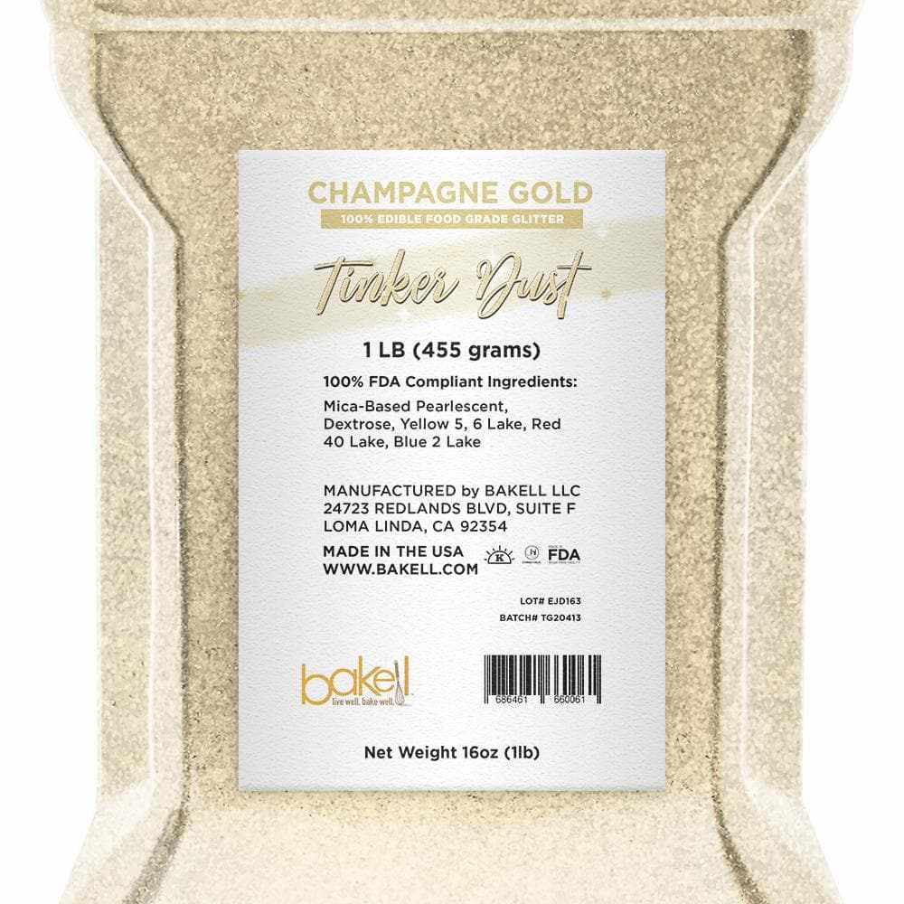 Bulk Size Champagne Gold Tinker Dust | Bakell