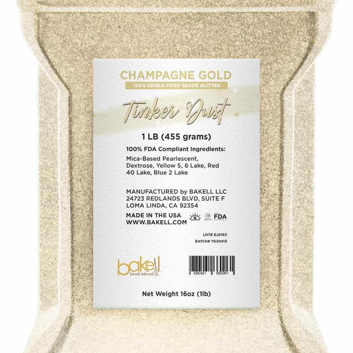 Bulk Size Champagne Gold Tinker Dust | Bakell