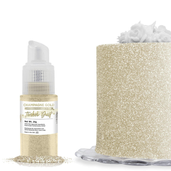 Champagne Gold Tinker Dust® Glitter | Spray Pump by the Case Private Label-Private Label_Tinker Dust Pump-bakell