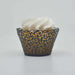 Charcoal Black Lace Cupcake Wrappers | Bakell.com