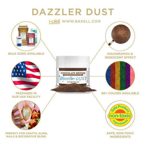 Chocolate Brown Dazzler Dust® Private Label-Private Label_Dazzler Dust-bakell
