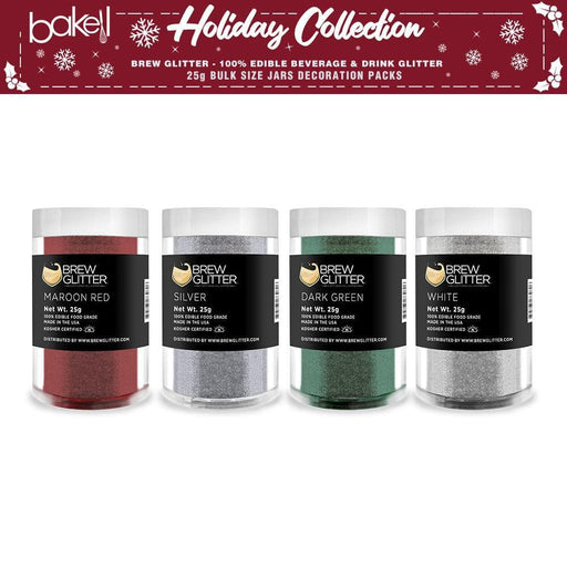 Christmas Brew Glitter Combo Pack B (4 PC SET) 25 Gram Jar - Bakell